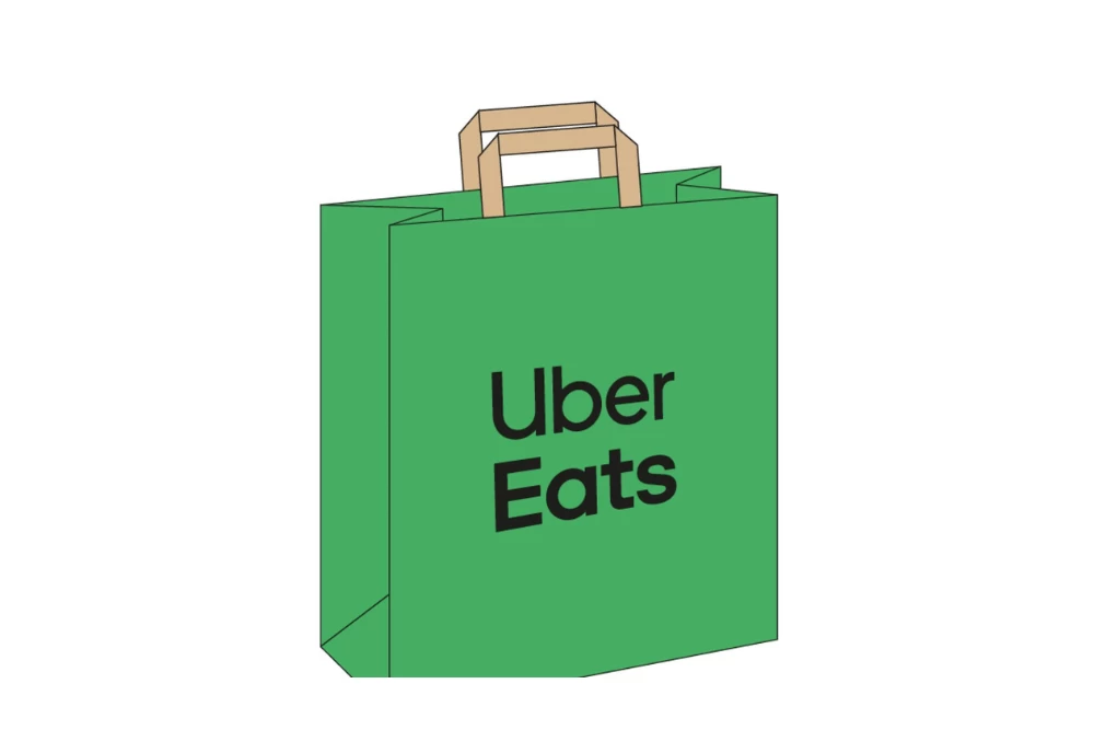 Uber Eats Recycled Paper Bags - 250 units