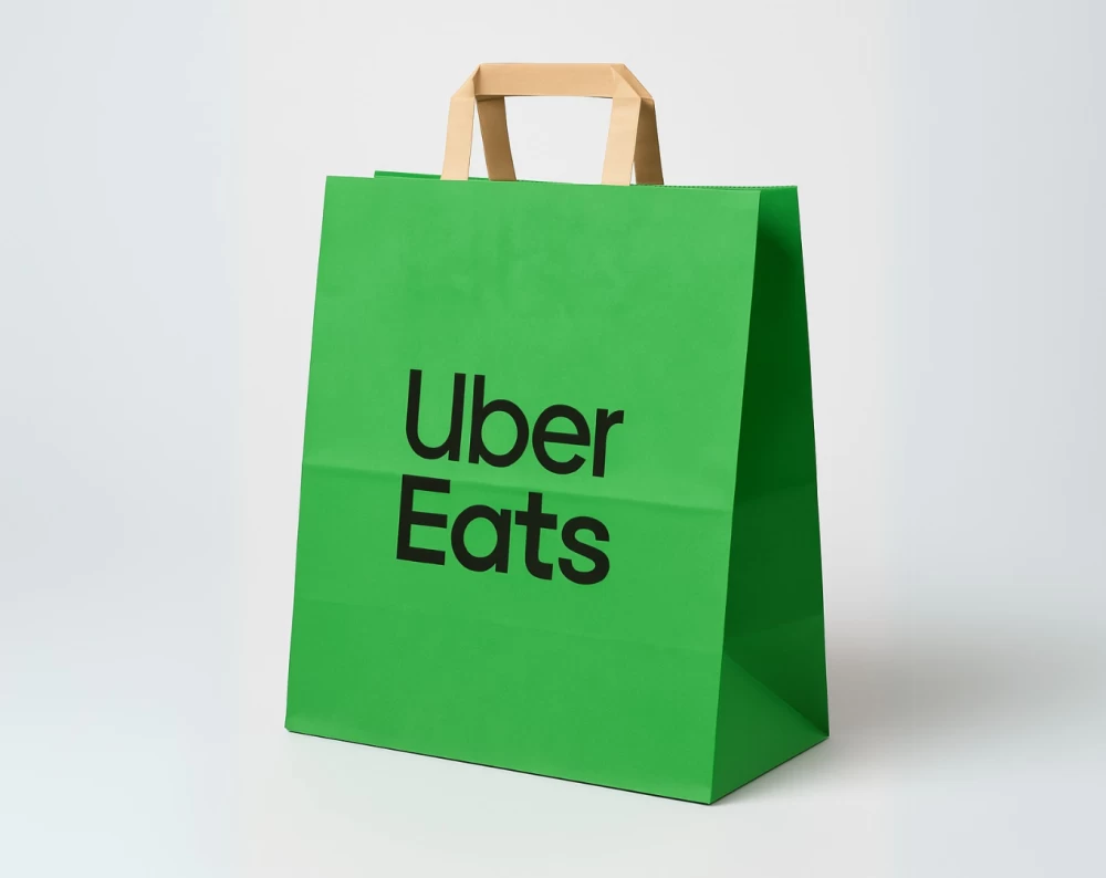 Uber Eats Recycled Paper Bags - 250 units