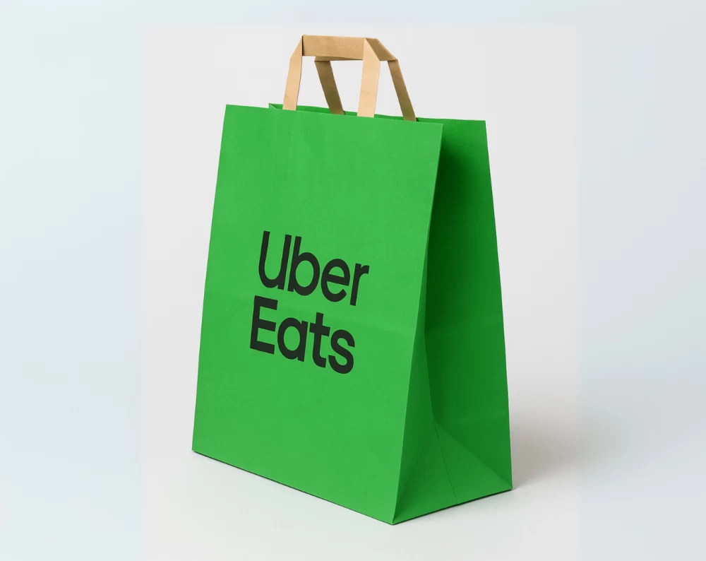 Uber Eats Recycled Paper Bags - 250 units